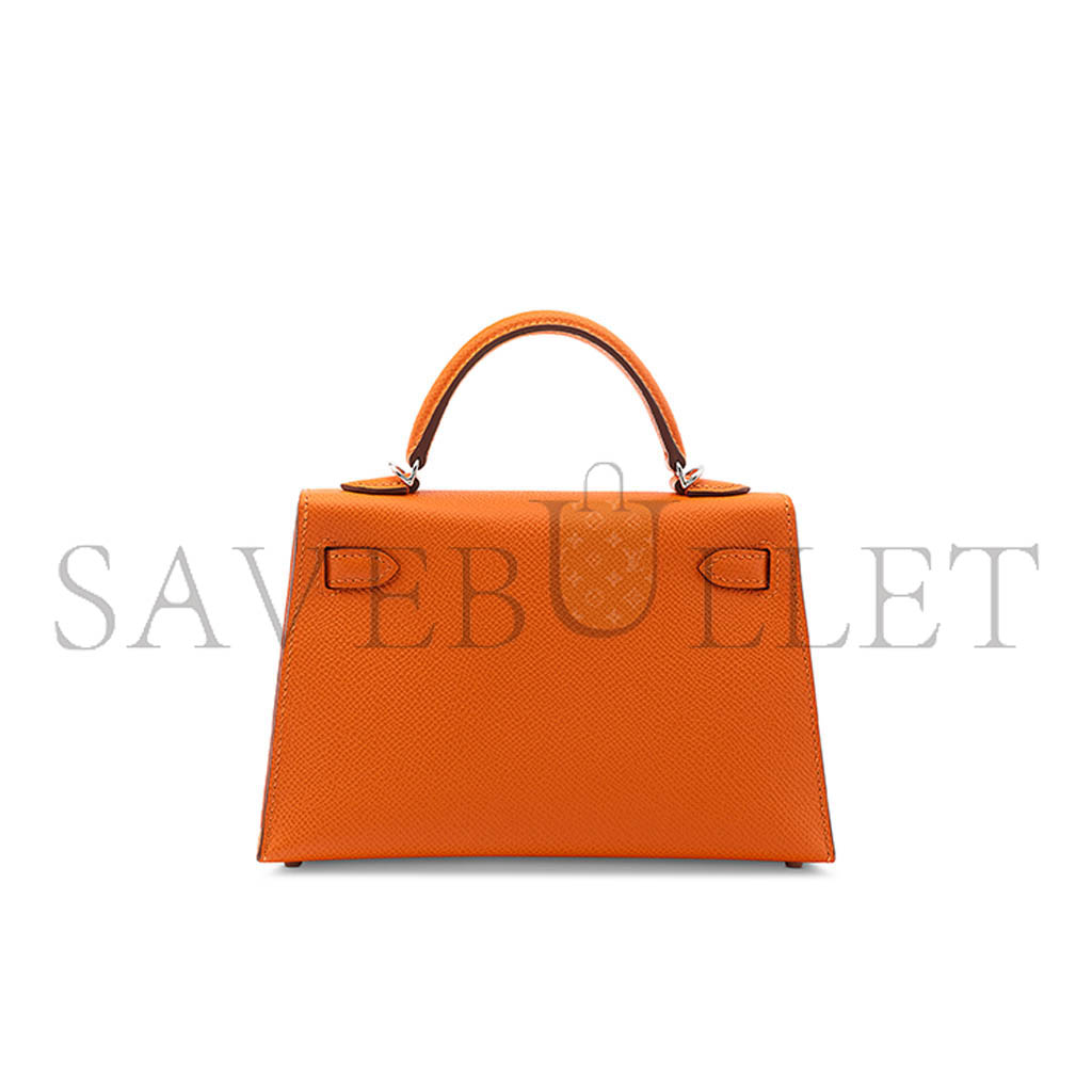 HERMÈS MASTER MINI KELLY II WITH PALLADIUM HARDWARE (19*12*5.5cm)